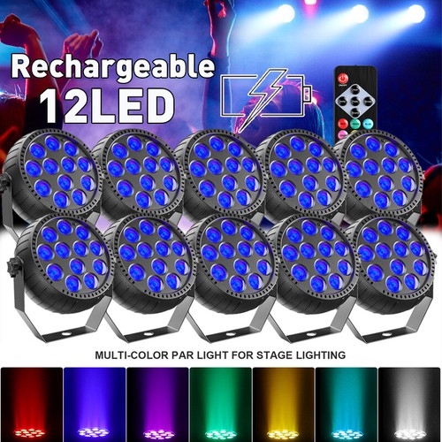 10x wiederaufladbar rgb led - ,