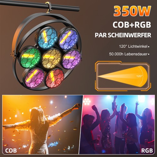 7cob led par - strahler, 490w