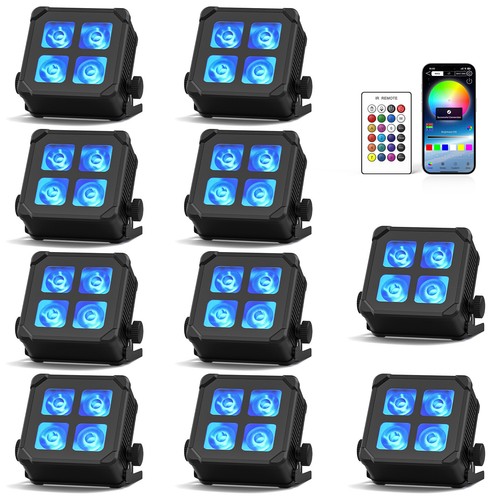 10stk ip65 akku led - 10stk,