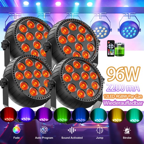 4er 96w akku rgbw - 4er, par