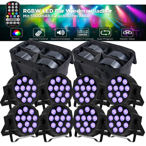 Rgbw led par wiederaufladbar - led,