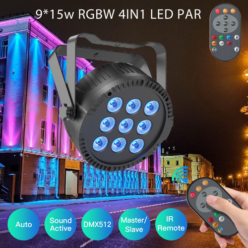 135w 9led rgbw par strahler - 9led,